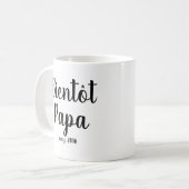 Bientot papa | Baby shower français Papa Mug (Devant gauche)