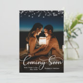 Bientôt Photo Carte Faire-part de grossesse (Debout devant)