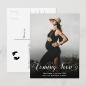 Bientôt Photo Faire-part de grossesse Carte postal (Devant / Derrière)