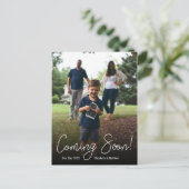 Bientôt Photo Faire-part de grossesse Carte postal (Debout devant)