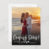 Bientôt Photo Faire-part de grossesse Carte postal (Devant / Derrière)