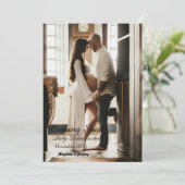 Bientôt Photo Personnalisée Faire-part de grossess (Debout devant)
