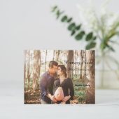 bientôt photo personnalisée faire-part grossesse (Debout devant)