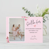 Bientôt quatre 2 Photos Grossesse Faire-part (Debout devant)