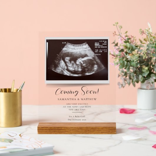 Bientôt Sonogramme Faire-part de grossesse (Mariage)