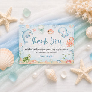Bientôt sous l'océan Baby Shower Merci