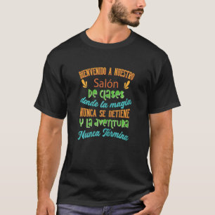 Bienvenido Cute Bilingual Teacher Maestra T-shirt