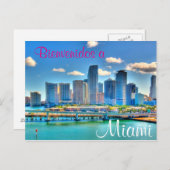 Bienvenidos a Miami-Briefkaart Briefkaart (Voorkant / Achterkant)