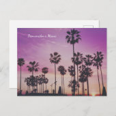 Bienvenidos a Miami Palm Trees Briefkaart (Voorkant / Achterkant)