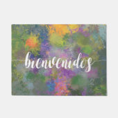 Bienvenidos met geverfde achtergrond deurmat (Voorkant)