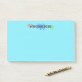 bienvenue 2022 ! post-it notes (Sur un bureau)