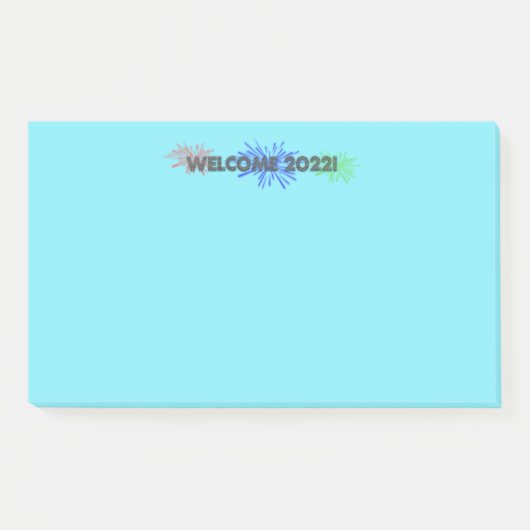 bienvenue 2022 ! post-it notes (Devant)