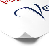 Bienvenue 4 juillet BBQ Party Red Blue Poster (Coin)