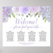 Bienvenue ! 4 Tableau Plat Violet Roses Tableau de (Devant)