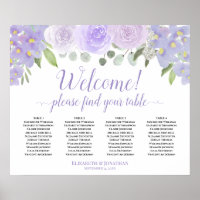 Bienvenue ! 4 Tableau Plat Violet Roses Tableau de