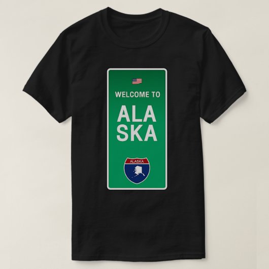 Bienvenue à Alaska TShirt (Design devant)