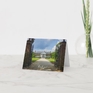 Bienvenue à Boone Hall Carte de remerciement