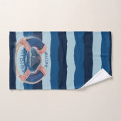 Bienvenue à bord de la Navy Wave Life Buoy (Serviette à main)