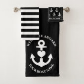 Bienvenue à bord de l'Ancre du coeur Noir Blancs (En situation)