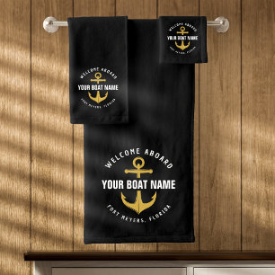 Bienvenue à bord du bateau Black & Gold Ancre naut