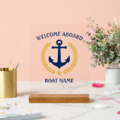 Bienvenue à bord Nom du bateau Ancre Gold Laurel S (Mariage)
