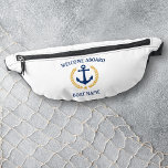 Bienvenue à bord Nom du bateau Ancre Gold Laurel S<br><div class="desc">Paquets de nourrice personnalisés avec une ancre nautique conçue sur mesure, des feuilles de laurier de style or et une étoile d'or avec "Welcome Aboard" et votre nom ou nom de bateau. Cette conception est en bleu marine et or couleurs sur le blanc ou modifier la conception et facilement changer...</div>