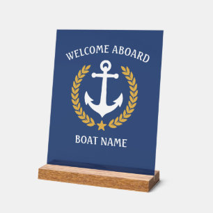 Bienvenue à bord Nom du bateau Ancre Laurel Marine
