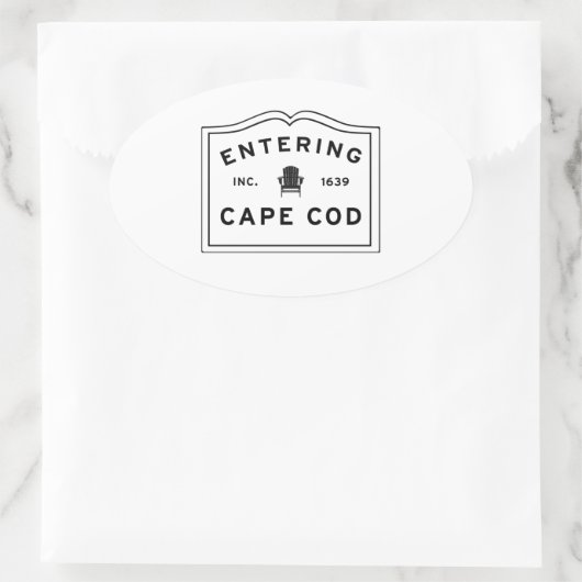 Bienvenue à Cape Cod Massachusetts Sticker (Sac)