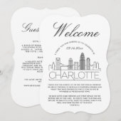 Bienvenue à Charlotte | Invitation Détails des inv (Devant / Derrière)