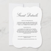 Bienvenue à Charlotte | Invitation Détails des inv (Dos)