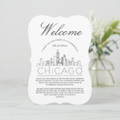 Bienvenue à Chicago | Invitation Détails Invités (Debout devant)