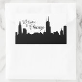 Bienvenue à Chicago Sticker grand (Sac)