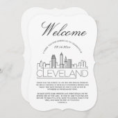 Bienvenue à Cleveland | Invitation Détails Invités (Devant / Derrière)