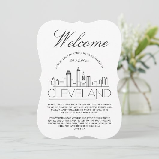 Bienvenue à Cleveland | Invitation Détails Invités (Debout devant)