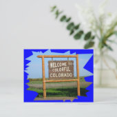 Bienvenue à Colorado CARTE POST (Debout devant)