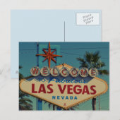 Bienvenue à Fabulous Las Vegas Nevada carte postal (Devant / Derrière)