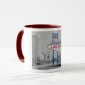 Bienvenue à Fabulous Las Vegas Ringer Mug (Devant gauche)
