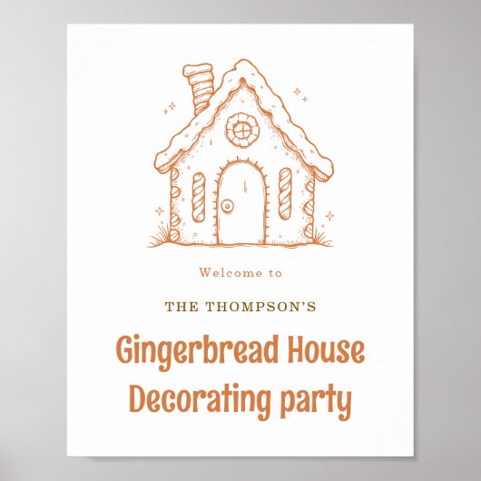 Bienvenue à Gingerbread House Décoration Noël (Devant)