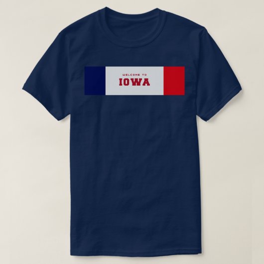 Bienvenue à Iowa TShirt (Design devant)