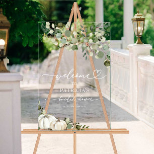 Bienvenue à la Baby Shower Automne Verdure