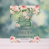 Bienvenue à la Baby Shower Aventure Florale Rose (Neutre)