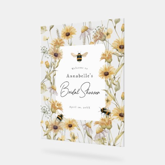 Bienvenue à la Baby Shower Camomille & Marguerites (Angle)