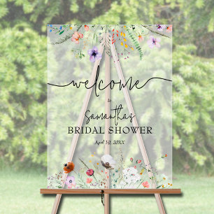 Bienvenue à la Baby Shower de Mariage Fleur Sauvag