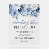 Bienvenue à la Baby Shower de mariage Something Bl (Recto)