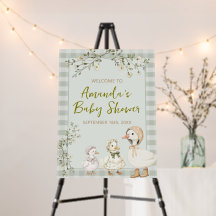 Bienvenue à la Baby Shower de Mère l'Oie et de l'O