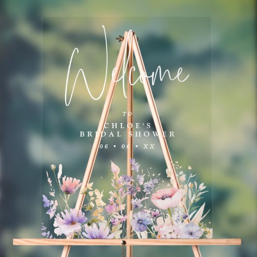 Bienvenue à la Baby Shower Fleur de Lilas (Neutre)