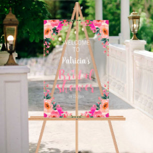 Bienvenue à la Baby Shower Florale Rose