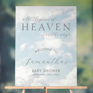 Bienvenue à la Baby Shower Little Piece of Heaven