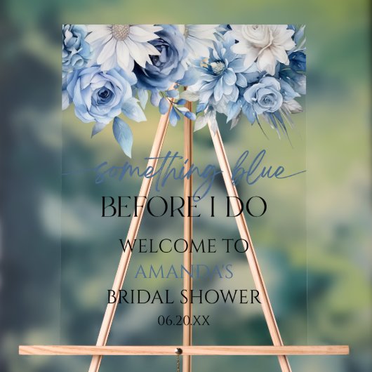 Bienvenue à la Baby Shower Something Blue (Neutre)