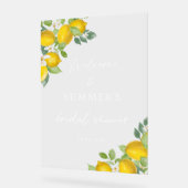 Bienvenue à la Baby Shower sur le thème des citron (Angle)